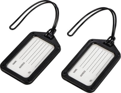 Hama travel naamkaartjes voor bagage 2 stuks zwart