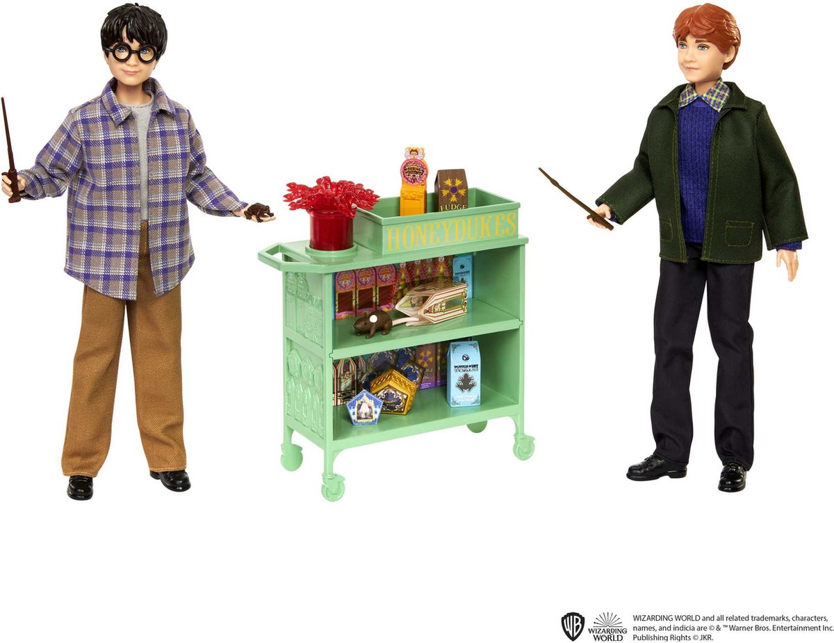 Harry potter - harry en ron in de zweinsteinexpres - speelfiguur