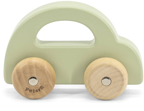 Polarb - houten duwauto groen