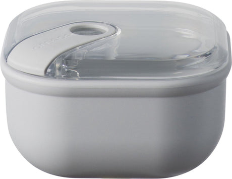 Omada - pull box lunchbox vierkant 425 ml - polypropyleen - grijs -
