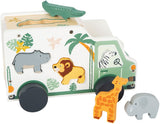 Small foot - houten vormenstoof jeep safari, 6dlg.