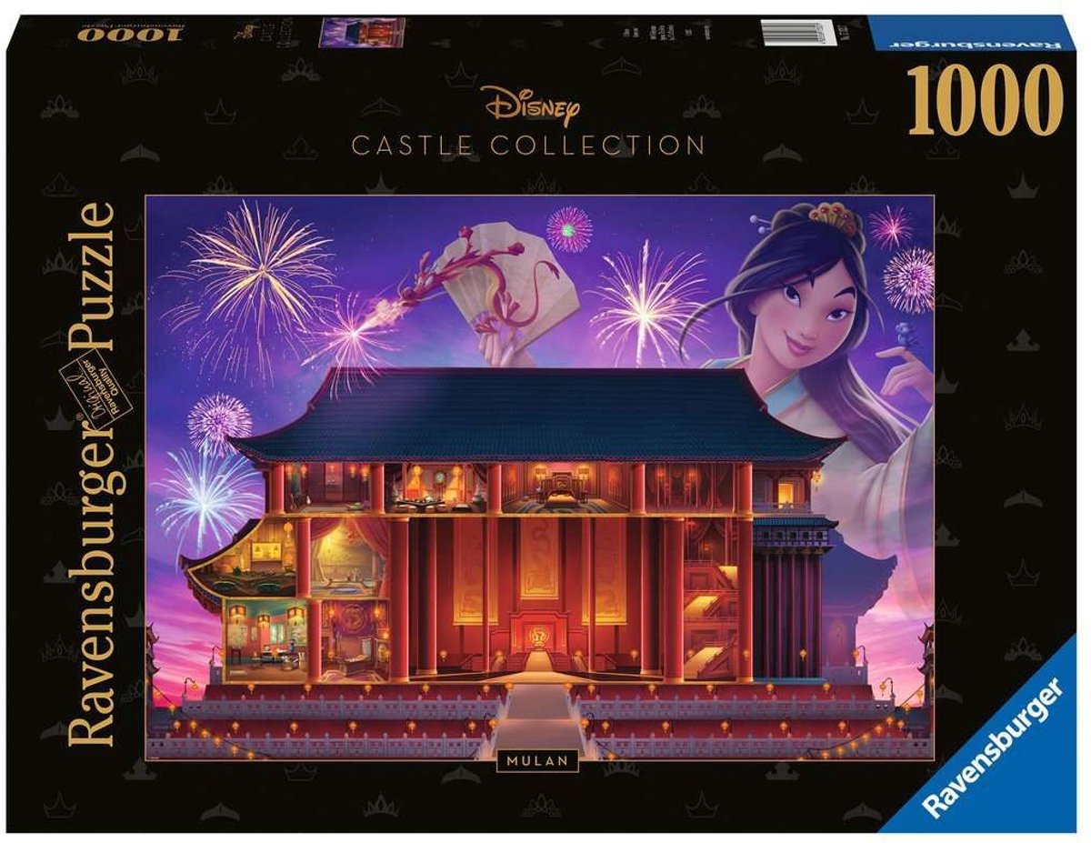 Ravensburger puzzel disney castles mulan - 1000 stukjes legpuzzel.