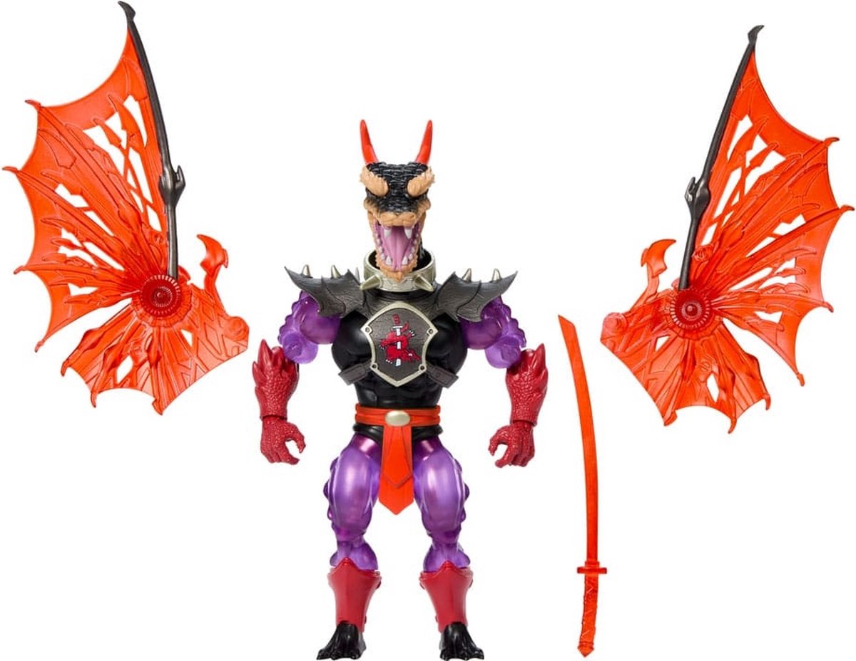 Mattel motu x tmnt: turtles of grayskull action figure mutated ninjor 14 cm action figuur