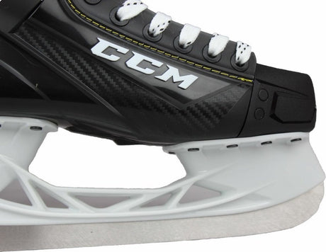 Ccm - supertacks 9355 - ijshockeyschaatsen - schaatsen heren - volwassenen - zwart - verstevigde support rvs speedblade - regular fit - maat eu 48