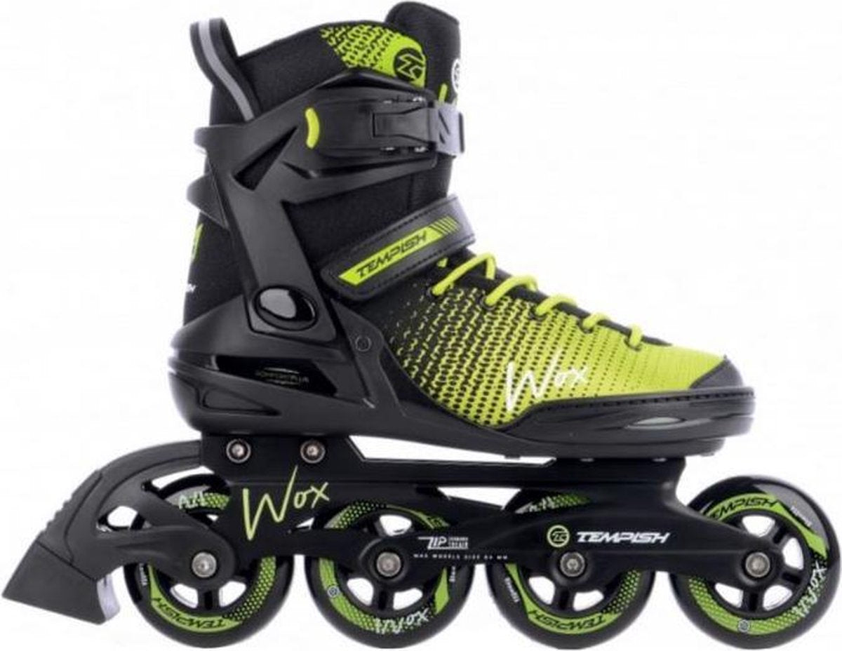 Tempish wox 84 skeelers volwassenen – 4x84mm wielen – fitness inline skates – zwart groen – maat 38