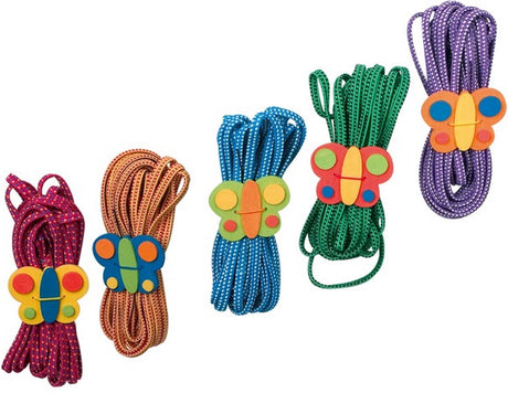 Small foot - springelastiek vlinder kleur, set van 5