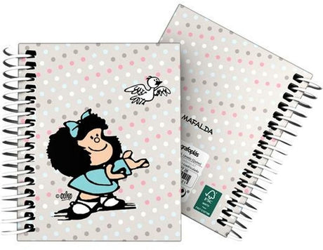 Mafalda schrift bird multicolour a7 100 lakens