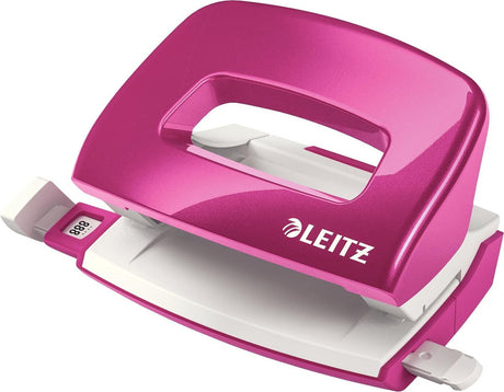 Leitz wow mini perforator - tot 10 vel - voor thuis - roze