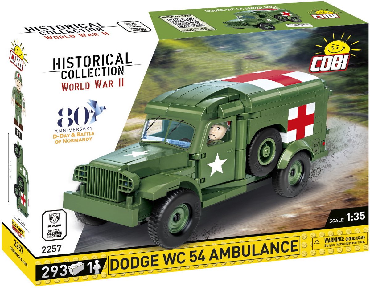 Cobi ww2 2257 - dodge wc54 ambulance