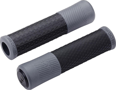 Bbb cycling handvatten fiets viper - fiets handvatten met maximale grip - zwart grijs - lengte 130 mm - bhg-97