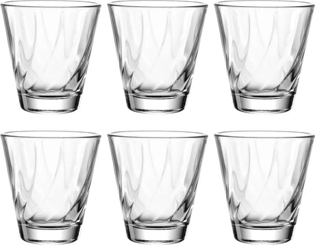 Leonardo twist drinkglas 215ml transparant - set 6