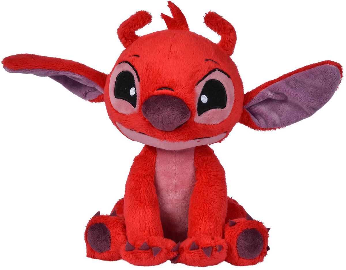 Simba disney - lilo stitch - leroy - 25 cm - pluche - rood - alle leeftijden - knuffel