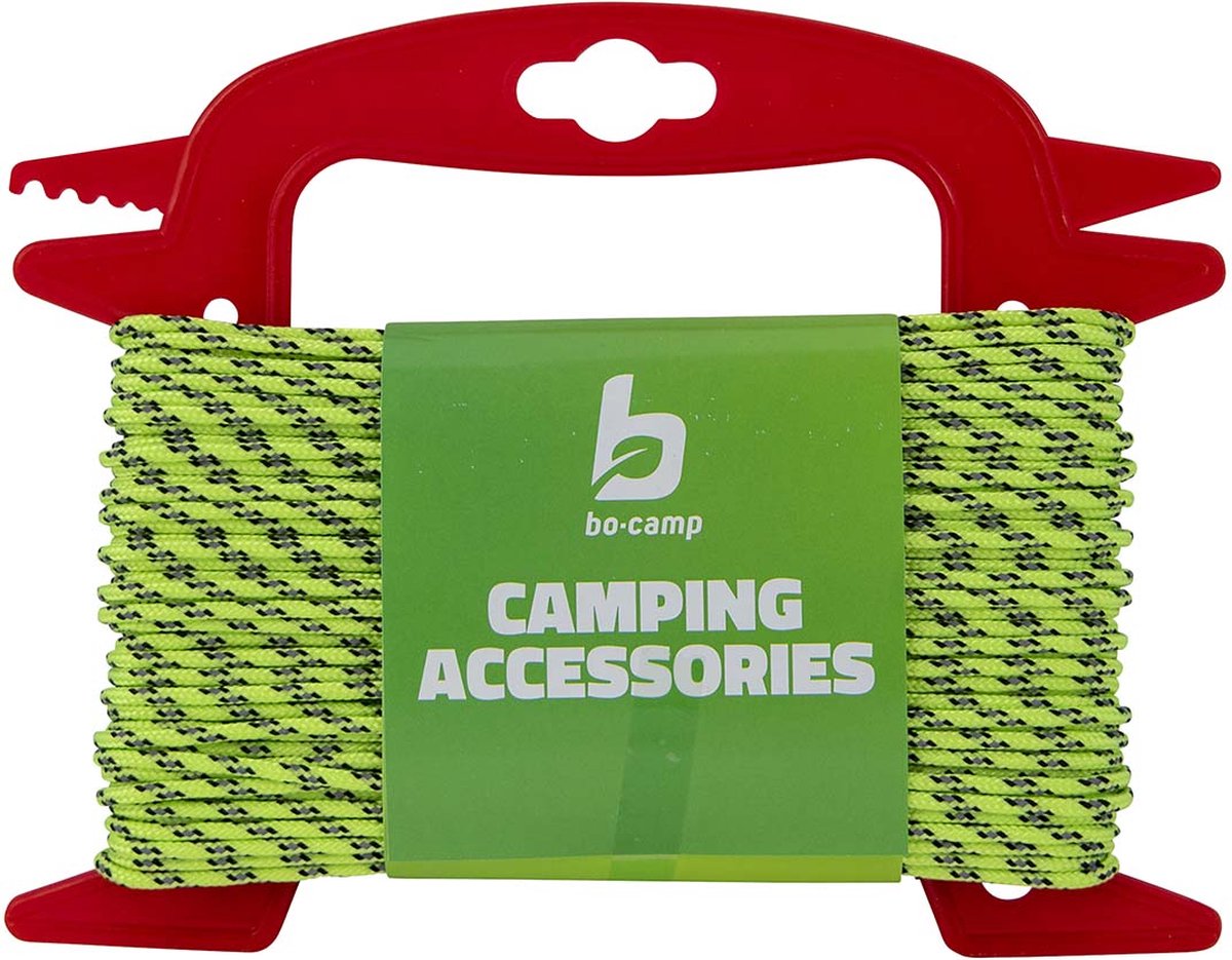 Bo-camp - scheerlijn op haspel - ø 3 mm - 20 meter - reflecterend nylon