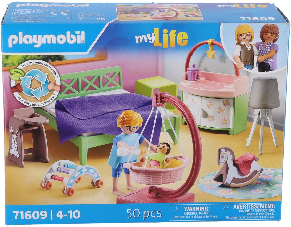 Playmobil my life slaapkamer met baby speelhoek - 71609