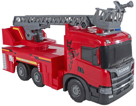 2-play scania vrachtwagen brandweerwagen frictie met licht en geluid