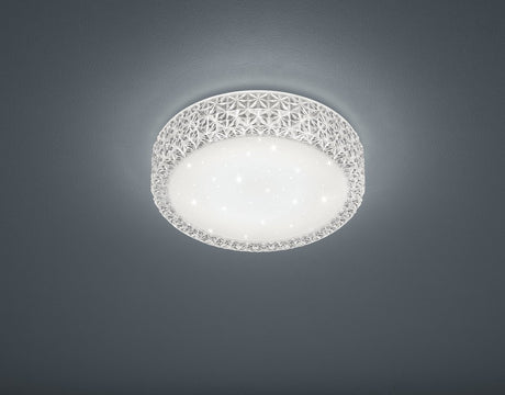 Rl live your light reality pegasus plafonniere - wit - incl. 1x led 12w - d: 28 cm - sterreneffect