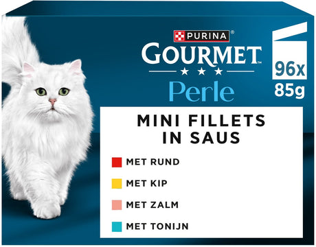 Gourmet perle mix - kattenvoer natvoer - land en zee - 96 x 85 g