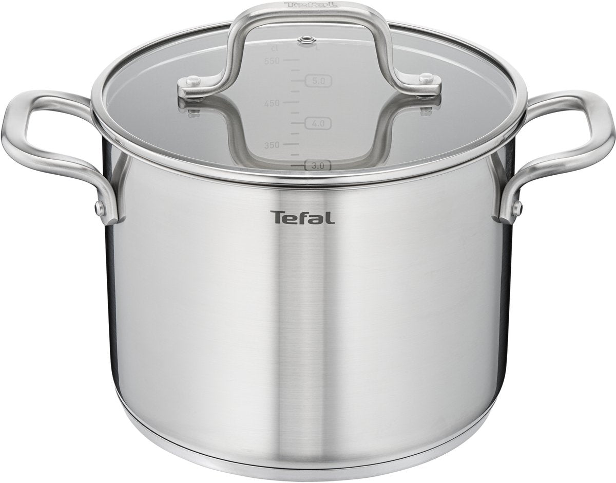 Tefal virtuoso set 5-delig (hoge kookpan 22, steelpan 16, kookpan 18 20 24) - inductie