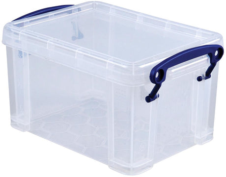Really useful opbergbox 1.6 liter transparant wit