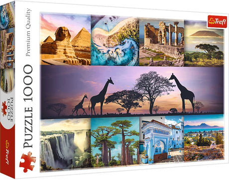 Trefl puzzel afrika - 1000 stukjes - legpuzzel collage.