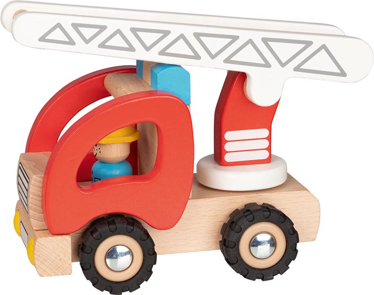 Goki houten brandweer ladderwagen