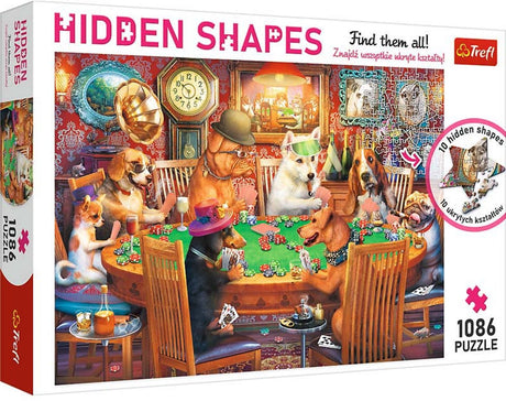 Trefl puzzel 1000 stukjes hidden shapes - game night legpuzzel.
