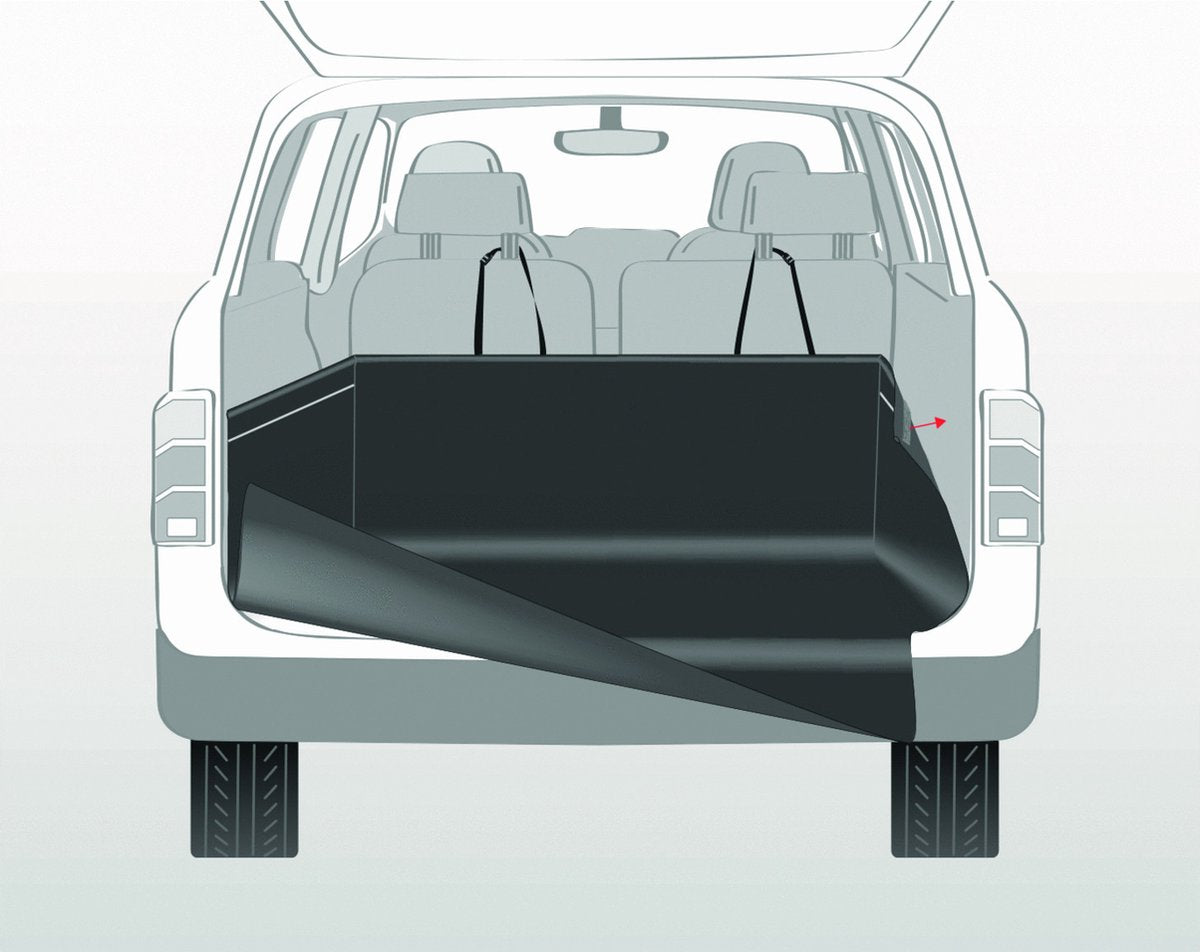 Trixie kofferbak-beschermdeken - hondenautoaccessoire - 210x175 cm zwart