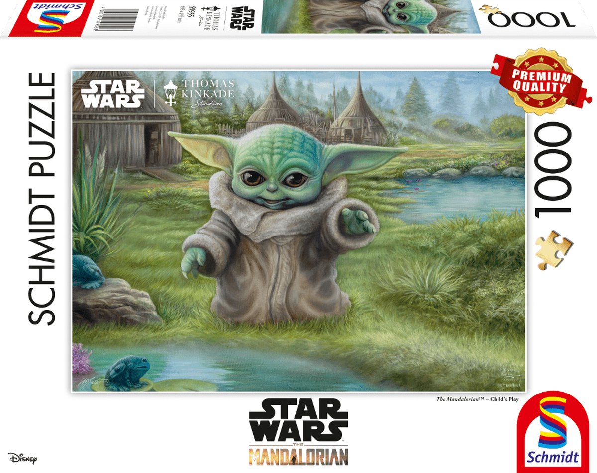 Schmidt spiele schmidt star wars puzzel - the mandalorian - 1000 stukjes - legpuzzel.
