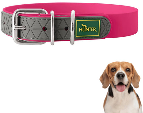 Hunter convenience - hondenhalsband - roze - maat s - 28-36cm