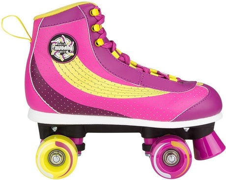 Nijdam rolschaatsen - sugar babe - roze geel - maat 40