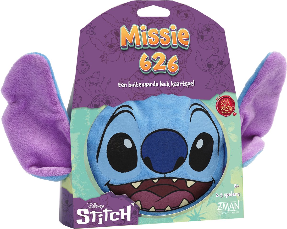 Asmodee stitch kaartspel - missie 626 - love letter spel - familiespel - nederlandstalig - disney