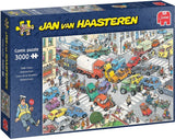 Jan van haasteren legpuzzel - traffic chaos, 3000st.