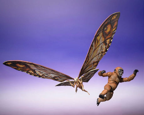 Bandai tamashii nations godzilla x kong: the new empire s.h. monster arts action figuur 2-pack suko mothra action figuur