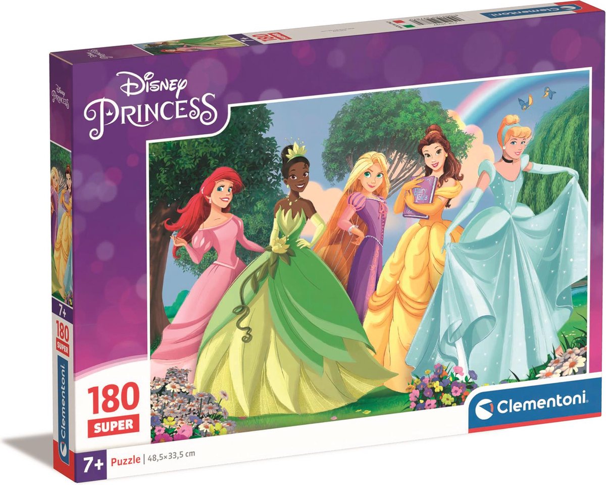 Clementoni legpuzzel super color disney princess, 180st.