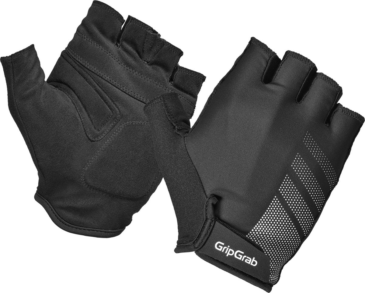 Gripgrab - ride rc lite korte vinger zomer fietshandschoenen met padding - zwart - unisex - maat l