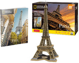 Cubic fun national geographic 3d puzzel eiffeltoren - 80 stukjes - 70,9 cm hoog