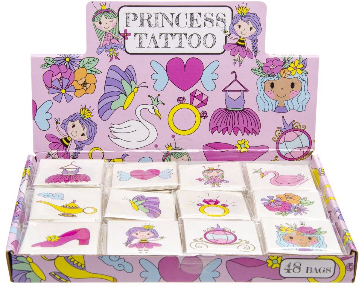 Duckiez tattoos prinses, 12st.