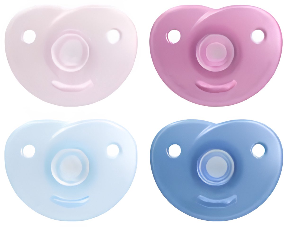 Philips avent soothie fopspeen - 0 tot 6 maanden - 2 speentjes - blauw of roze - scf099 20