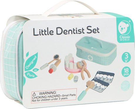Classic world kleine tandartsset dokterskoffer 18-delig.