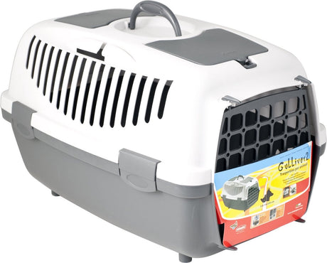 Stefanplast - gulliver 2 transportbox - 55 x 36 x 35 cm - grijs grijs - kunststof