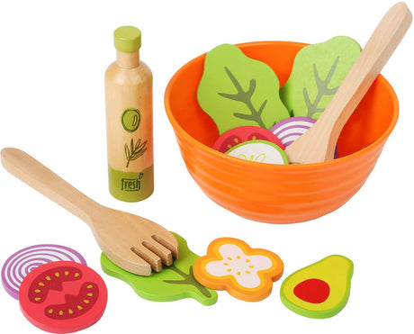 Small foot - houten speeleten salade speelset, 15dlg,