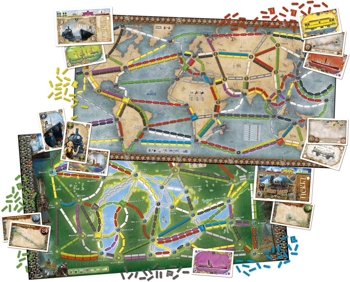 Days of wonder ticket to ride rails sails - nl