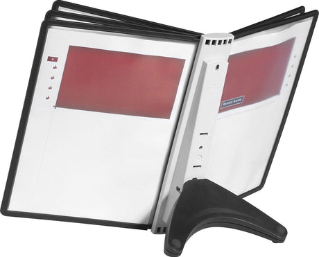 Durable standaard voor bureaustandaard sherpa soho 5 - 5540 zwart din a4 aantal meegeleverde displaypanels 5