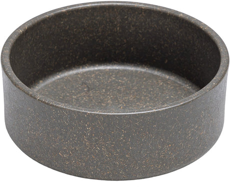 Designed by lotte noor voerbak hond - eetbak drinkbak - vaatwasserbestendig - bamboe - grijs - 12 cm