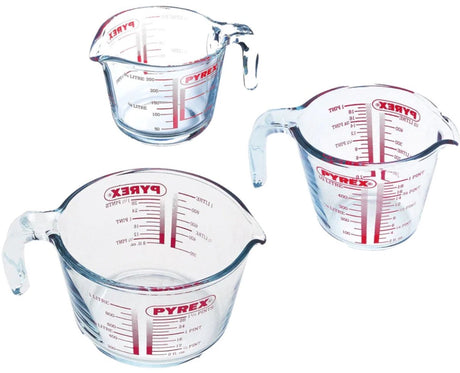 Pyrex maatbeker, set van 3 stuks - | classic prepware