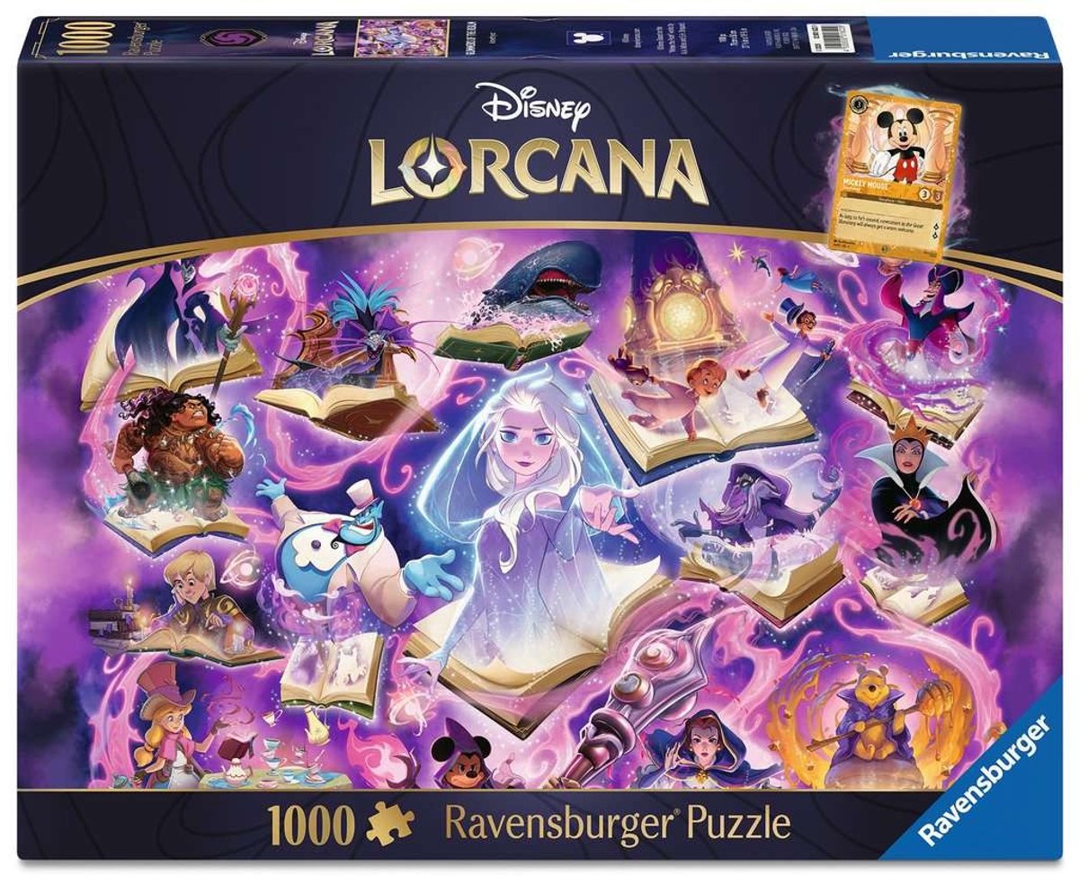 Ravensburger legpuzzel disney lorcana glimmers of the realm: amethyst - 1000st.