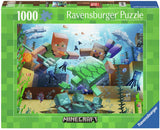 Ravensburger legpuzzel minecraft mosaic 1000 stukjes karton.
