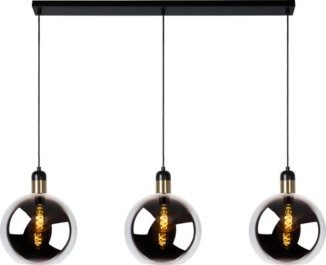 Lucide julius - hanglamp - 3xe27 - fumé