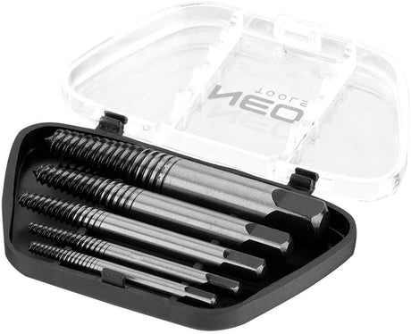 Neo set - uitdraaiers voor gebroken schroeven - 5 stuks - crv staal - tüv gecertificeerd