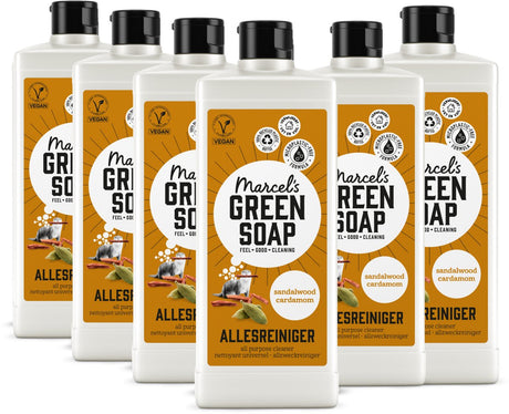 Marcel's green soap allesreiniger - sandelhout kardemom - 6 x 750ml